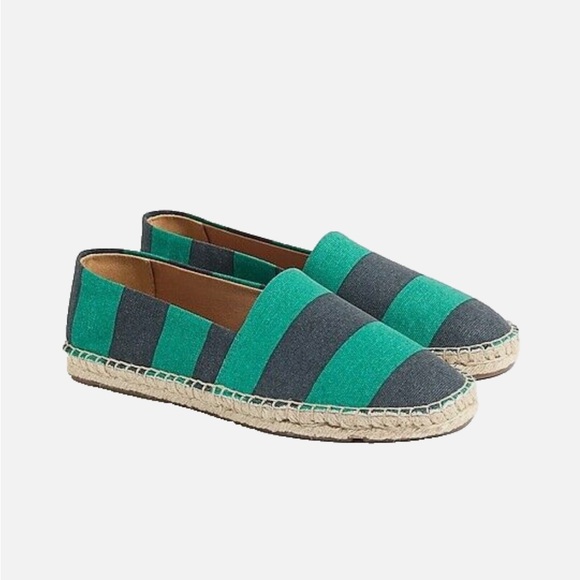 J. Crew Shoes - New J. Crew canvas striped espadrille flats